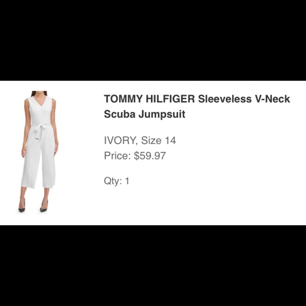 Tommy Hilfiger size 14 ivory jumpsuit